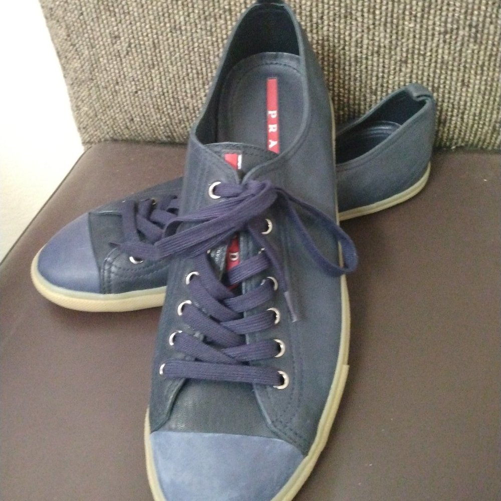 Prada Men's Size 10 Sneakers- Blue
